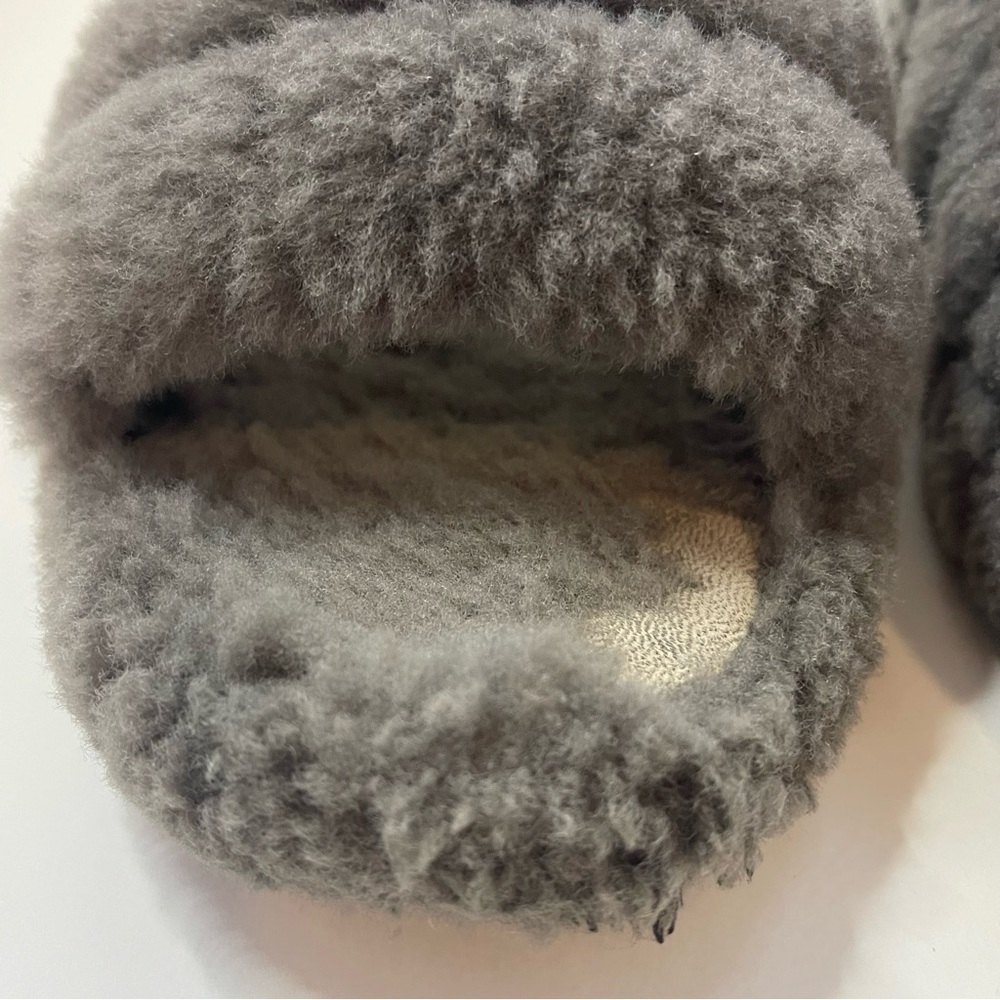 UGG 1098494K Fluff Yeah Slide Gray Sheepskin Wool Slippers Gray Size 5 - Picture 10 of 12